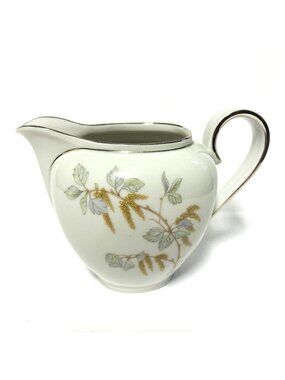 Creamer Pitcher Franconia K&A Krautheim Selb Bavaria Birch Blossoms Platinum VTG